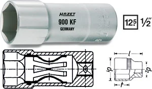 Utförsäljning TändstiftshylsaKF 20,8 mm 1/2', Hazet