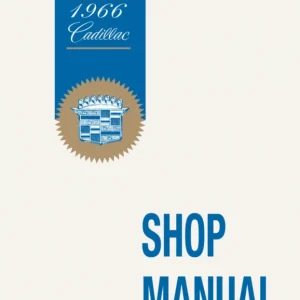 1966 Cadillac Shop Manual Lågt pris