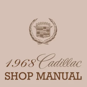 1968 Cadillac Shop Manual Bästa pris