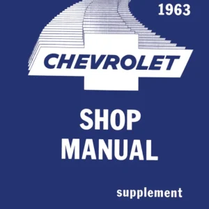 1963 Chevrolet Passenger Car Shop Manual Supplement Nyhet