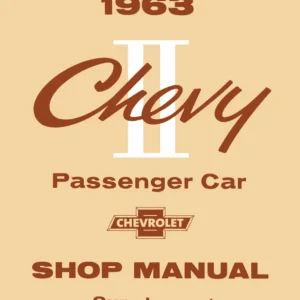 1963 Chevy II Shop Manual Supplement Kampanj