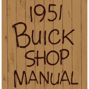 1951 Buick Shop Manual Reapris