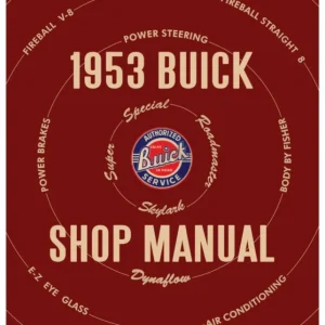 1953 Buick Shop Manual risnedsättning