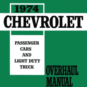 1974 Chevy Car / Truck Overhaul Manual Fynd