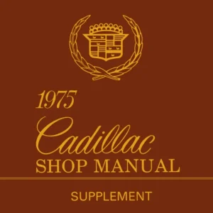 1975 Cadillac Shop Manual Supplement to 1974 Shop Manual Populärt val