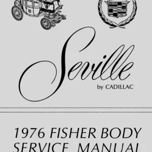1976 Cadillac Seville Fisher Body Service Manual Lägg i varukorgen