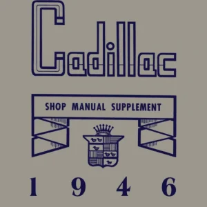 1946 Cadillac Shop Manual Supplement to 1942 Cadillac Shop Manual Beställ idag