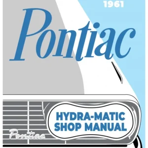 1961 Pontiac Hydra-Matic Shop Manual Endast idag