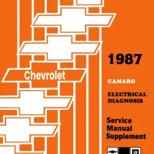 1987 Chevrolet Camaro Electrical Diagnosis Service Manual Billig