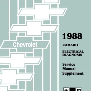 1988 Chevrolet Camaro Electrical Diagnosis Supplement to 1988 Camaro Service Manual Populärt val
