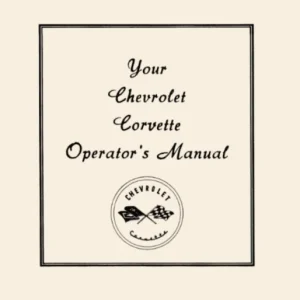 1953 - 1955 Chevrolet Corvette Owner's Manual Kundfavorit