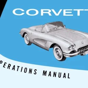 1958 Chevrolet Corvette Owner's Manual Fynd
