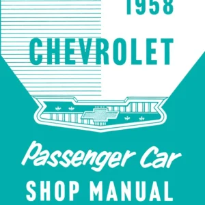 1958 Chevrolet Shop Manual Erbjudandepris