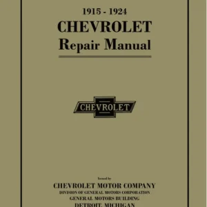 1915 - 1924 Chevrolet FB / 490 Car, Model T Pickup, Truck Shop Manual - 2nd Edition Kundfavorit