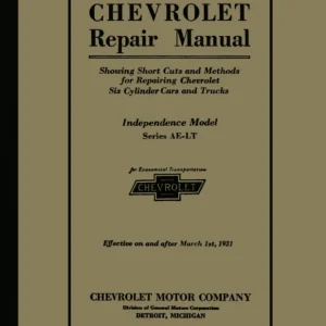 1931 Chevrolet Car & Truck Repair Shop Manual Begränsad tid