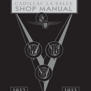 1932-1933 Cadillac LaSalle Shop Manual Utförsäljning