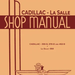 1934-1935 Cadillac & LaSalle Repair Shop Manual Beställ idag