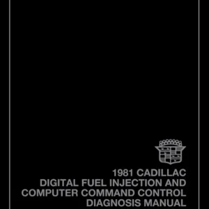 1981 Cadillac Digital Fuel Injection Shop Manual Supplement to 1981 Cadillac Shop Manual Extra rabatt