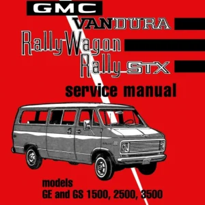 1971 GMC Vandura Rally Wagon Service Manual Rabatter
