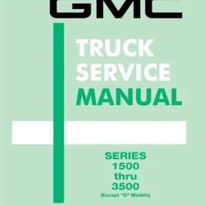 1972 GMC Truck Service Manual Series 1500 thru 3500 Begränsad tid
