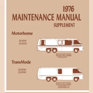 1976 GMC Motorhome Maintenance Manual Supplement to 1975-76 GMC Motorhome Shop Manual Trygg betalning