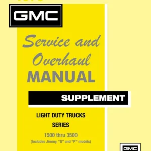 1976 GMC Truck Service & Overhaul Manual Supplement to 1974 GMC Truck Service Manual Populär