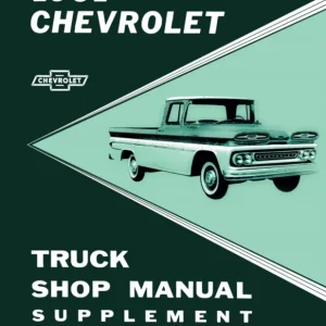 1961 Chevrolet Truck Shop Manual Supplement to 1960 Chevy Truck Shop Manual Kampanjpris