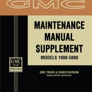 Utförsäljning 1960 - 1961 GMC 1000-5000 Repair Shop Manual