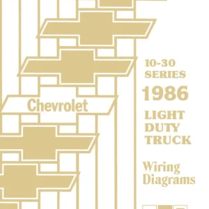 1986 Chevy 10-30 Series LD Truck Wiring Diagrams - 11x26 inch Foldouts Sista chansen