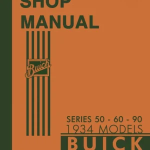 1934 Buick Series 50-60-90 Shop Manual Endast idag
