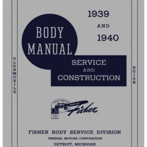1939-40 Fisher Body Manual Fri frakt