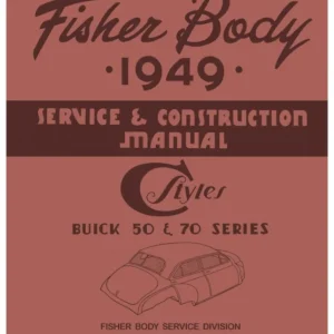 1949 Fisher Body Buick 50,70 Series Service Manual Köp nu