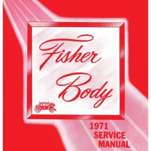 1971 Fisher Body Service Manual Lägg i varukorgen