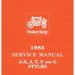 1983 Fisher Body A-X, J, T, F, G Service Manual Fynd
