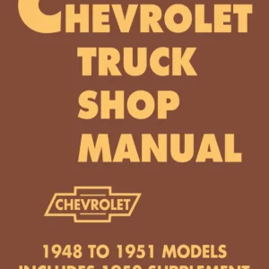 1948-1953 Chevy Truck Shop Manual (includes 1952 Supplement) Rabatt