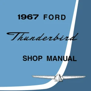 1967 Ford Thunderbird Shop Manual Fri frakt