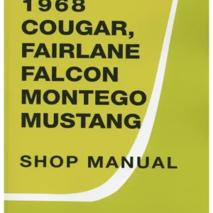 1968 Mustang/Falcon/Fairlane/Cougar /Montego Shop Manual Bästa pris