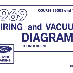 1969 Ford Thunderbird Wiring and Vacuum Diagrams Manual Expressleverans