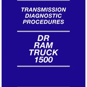 2002 Dodge Ram Truck 1500 Transmission Diagnostic Procedures Begränsat antal