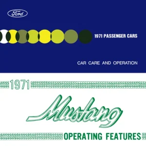 1971 Mustang Owner's Manual Säker betalning