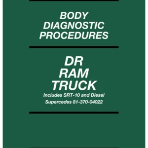 2004 Dodge DR Ram Truck Body Diagnostic Procedures - Includes SRT-10 & Diesel Snabb frakt