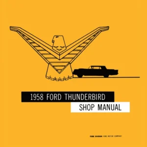1958 Ford Thunderbird Shop Manual Sänkt pris