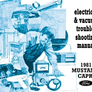 1981 Ford Mustang Capri Electrical Vacuum Troubleshooting Manual Snabb frakt