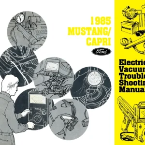 1985 Ford Mustang Capri Electrical Vacuum Troubleshooting Manual Lågt pris