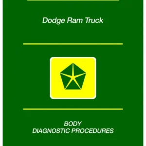 1998 Dodge Ram Truck Body Diagnostic Procedures Manual Begränsat antal
