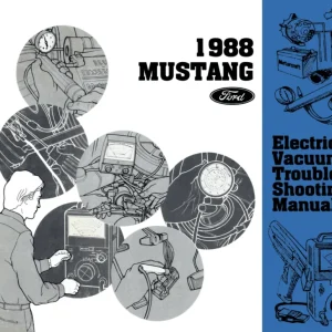 1988 Ford Mustang Electrical Vacuum Troubleshooting Manual Bästa pris
