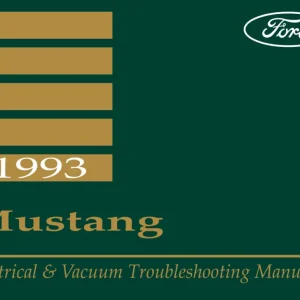 1993 Ford Mustang Electrical & Vacuum Troubleshooting Manual Extra rabatt