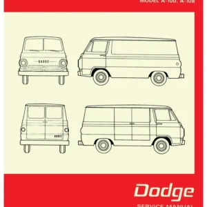 1968-1970 Dodge A-100 & A-108 Van Service Manual Sista chansen