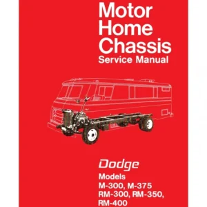 1971-1972 Dodge Motor Home Chassis Service Manual Rea