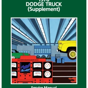 1978 Dodge Truck Service Manual Supplement Rabatter